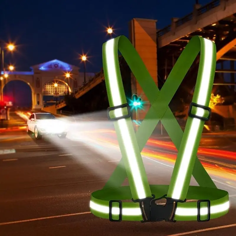 성인용 안전 반사 조끼 어린이 보안 보호 의류 높은 가시성 의류 반사경 야간 걷기