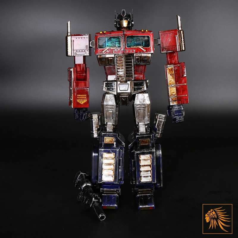 

Transformation Toys Optimus Battle Damage MPP10 XP10 YOUHU Black Apple Flat Head Column OP Commander Deformation Robot Car Model
