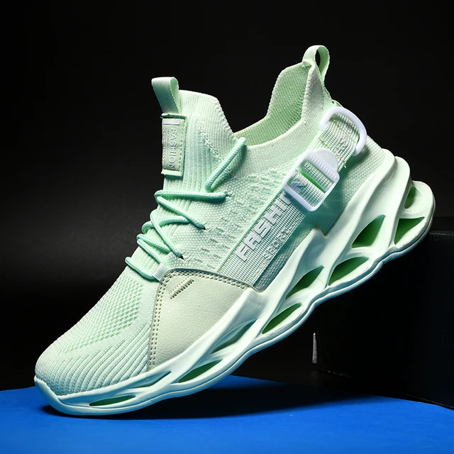 Zapatillas de correr transpirables para hombre y mujer, deportivas ligeras Unisex de alta calidad, a la moda, talla grande, 2023 - Image 4