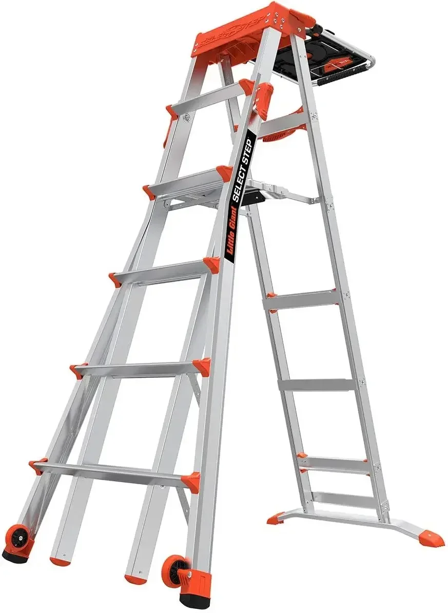 Little Giant Ladders, Select Step, 6-10 Foot, Stepladder, Aluminum, Type 1A, 300 Lbs Weight, 15109-001 2