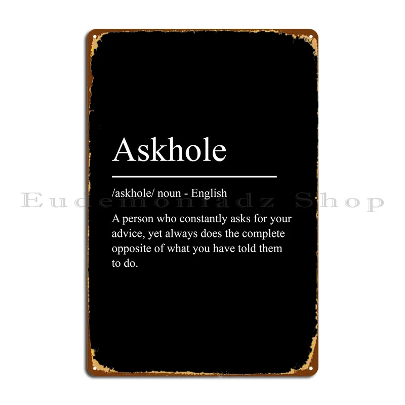 

Askhole металлическая фотография для гостиной и гаража