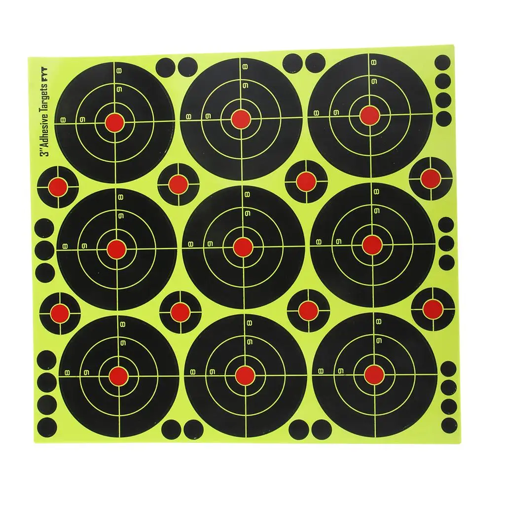90pcs Shooting Targets Reactive Splatter Dia. 8cm Adhesive Paper Target