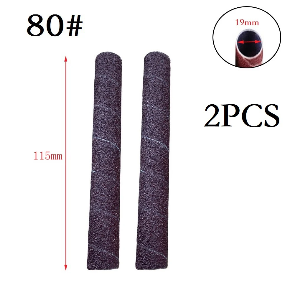 

2PCS 4.5inch Sanding Drum Sleeves Sanding Paper Drum Polishing Tools 80/150/240 115mm Sandpaper Circle Abrasives Sanding Belts