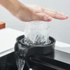 Waterfall Kitchen Sink 201 Stainless Steel Sink Large Single basin With Large Single Slot Sink Above Counter With Cup Disher 4