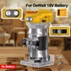 Brushless Electric Trimmer Woodworking Trimming Machine Wood Router Milling Engraving Slotting Machine Fit Dewalt 18V Battery 1