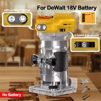 Brushless Electric Trimmer Woodworking Trimming Machine Wood Router Milling Engraving Slotting Machine Fit Dewalt 18V Battery 1