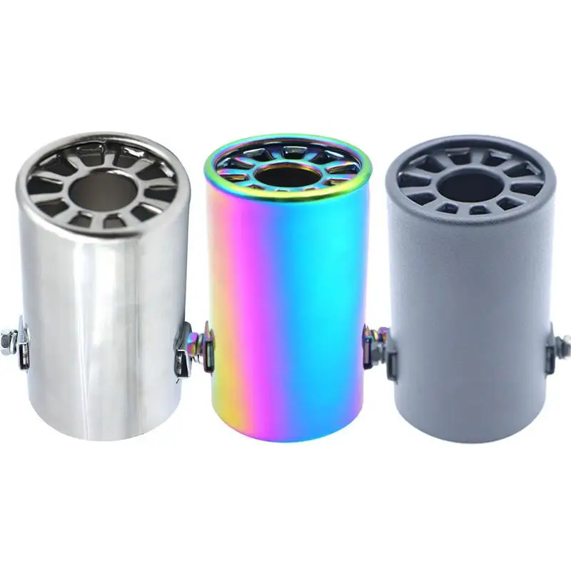 

Universal Car Exhaust Pipe Muffler Exterior Exhaust Tail Pipe Stainless Steel Exhaust System For Outlet Cars Decoration