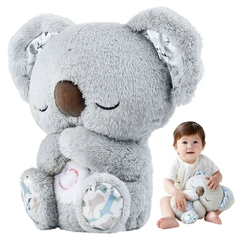 Baby Plush Doll Breathing Bear Newborn Soothing Sleep Playmate Plush Toys Kids Music Sleeping Companion For Baby Accessories ﻿ ﻿ 2