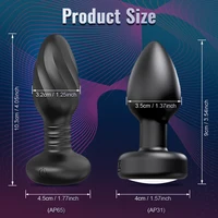APP-Steuerung LED-Rotation Vibrierender Buttplug für Frauen Wackeln Analvibrator Homosexuelle Männer Analplug Interaktion Sexspielzeug für Paare 4