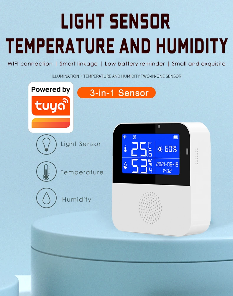 Sensor De Temperatura WiFi Tuya - Termómetro Digital Con Pantalla, Alertas En App, Ideal Para Neveras Y Congeladores