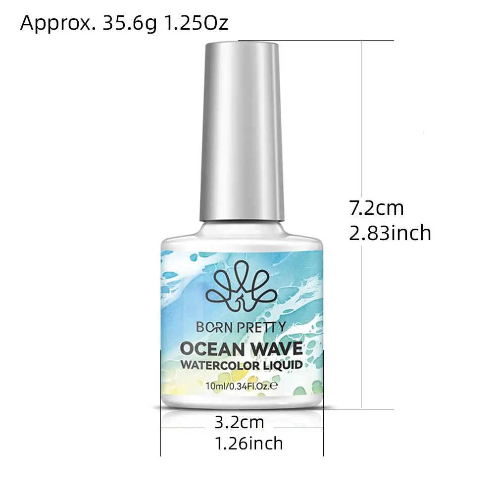 Smalto Gel per Unghie Effetto Acqua Bianco 10ml, Gel Polish 3s per Unghie Traforate a Bolle, Smalto UV LED per Manicure - immagine 6