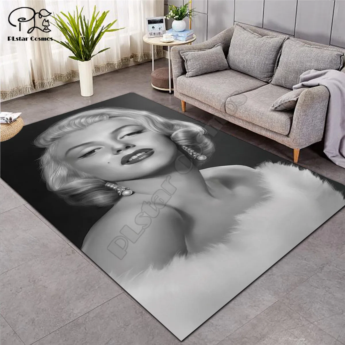 

Marilyn Monroe Carpets Soft Flannel 3D Printed Rugs Mat Rugs Anti-slip Large Rug Carpet Home Decoration style-4