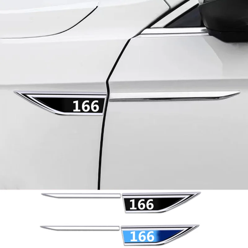 

Car Body Protective Sticker 3D Metal Car Emblem Logo Fender Blade Decal Badge For Alfa Romeo 166 Car Accessories