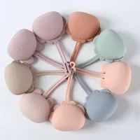 Pacifier Storage CasePortable Baby Pacifier Storage CaseSilicone Storage CasePacifier Drop-proof Case with Lanyard 2