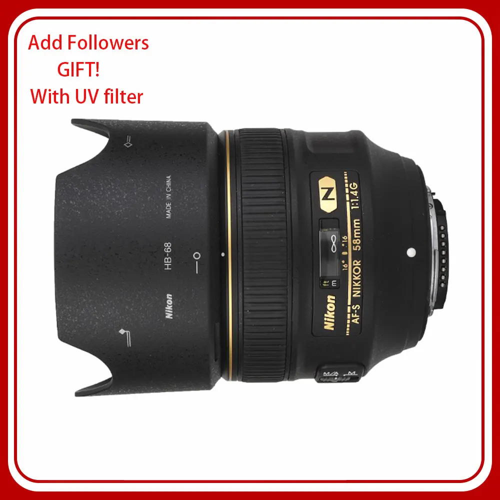 Obiettivo Nikon Af-S Nikkor 58Mm F/1.4G Per Fotocamere Reflex Nikon