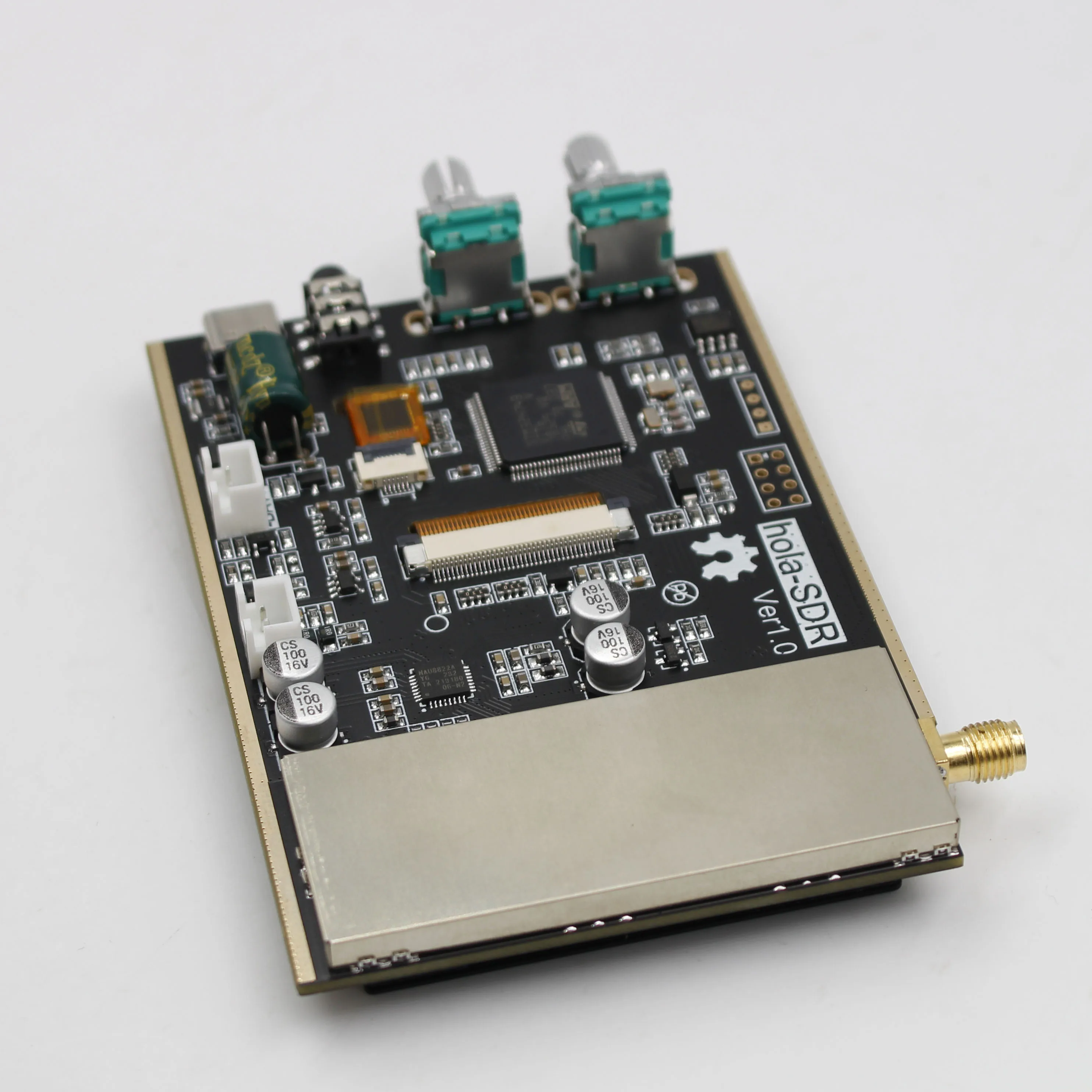 Malahit Ʈ ߿ DSP īƮ ű, SDR , 3.5 ġ LCD  ̽, 4 ̾ PCB CW ڵ, V1.10a, 50Khz-2GHz