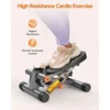 QWNiceday Steppers for Exercise,Stair Stepper with Resistance Bands,LCD Monitor Mini Stepper with 300LBS Loading Capacity 4