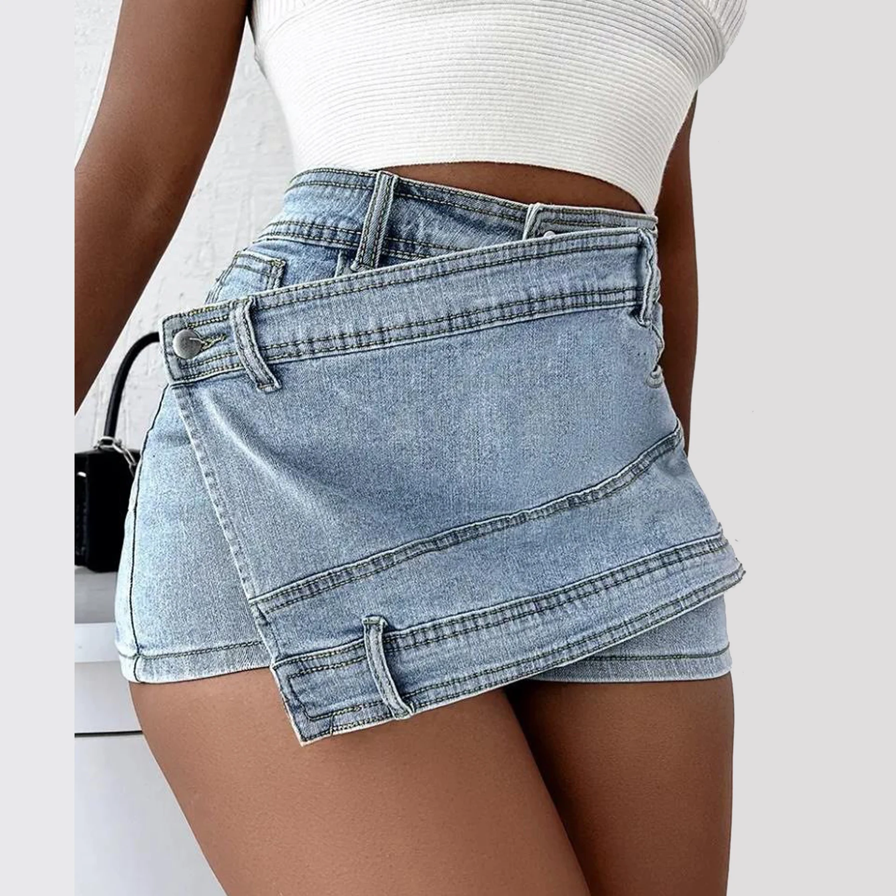 

Women Denim Shorts Cargo Pant High Waist 2023 Summer Clothes Y2K Streetwear Sweat Pocket Denim Camo Jean Short Pants Trousers