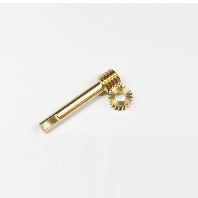 0.3 modulus 20 Teeth Precision Brass Turbine Worm Gear 90 Degree Drive Mini Rduction DIY Car Model Accessories
