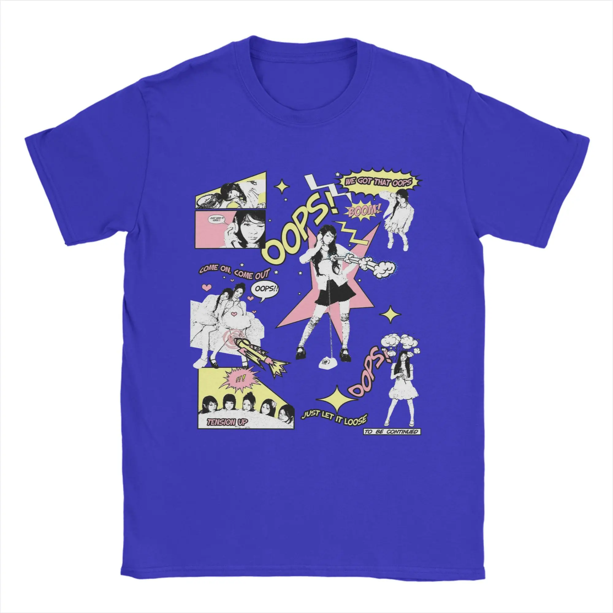 Illit Kpop Men's Funny Cotton Crew Neck T-Shirt, Short Sleeve