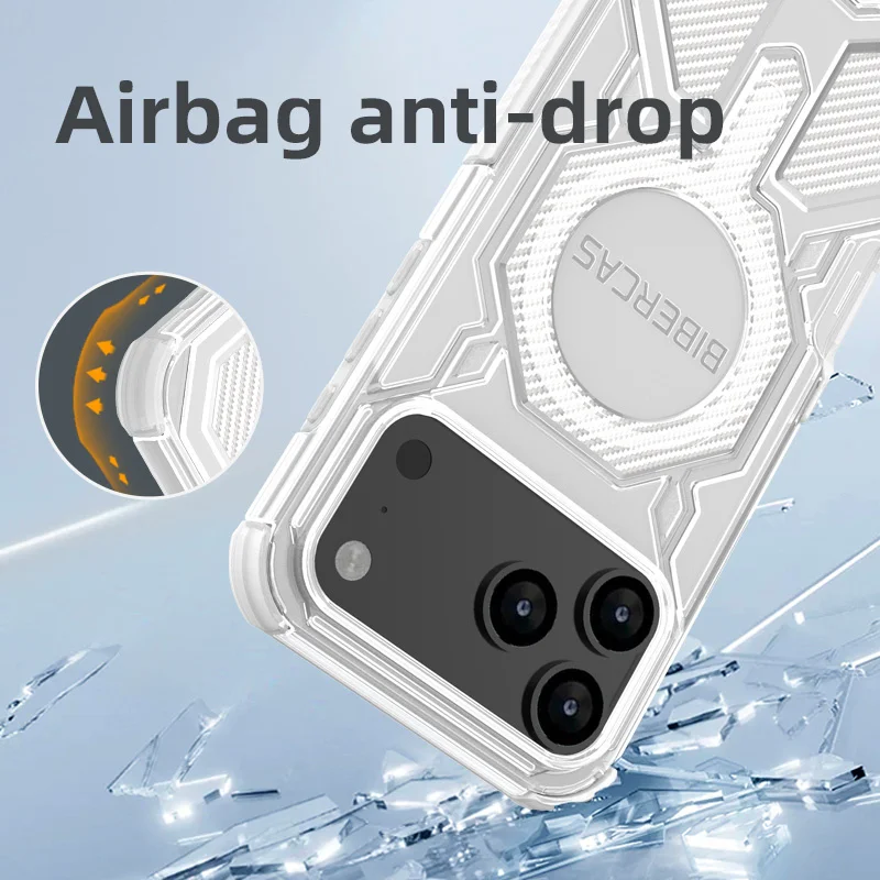 Luxury Shockproof Magsafe-Compatible Matte Protective Case with Wireless Charging Capability
