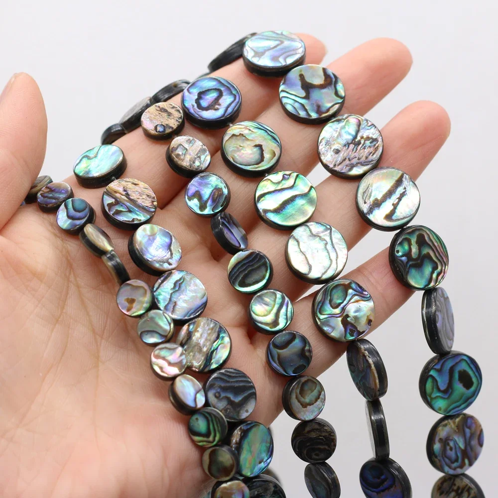 

100% Natural Sea Abalone Beads Round Loose Spacer Bead Good Quality for Jewelry Making Diy Bracelet Necklace Accessories