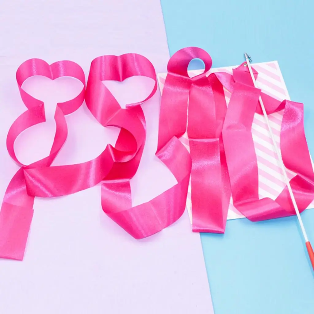 

2 шт. детская танцевальная гимнастика, 4 метра ритмических художественных плетеных лент с не