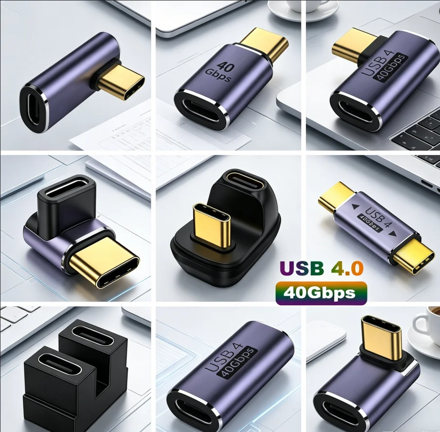 Ultra-Fast 4K USB-C OTG Adapter with 100W Charging and 40Gbps Data Transfer