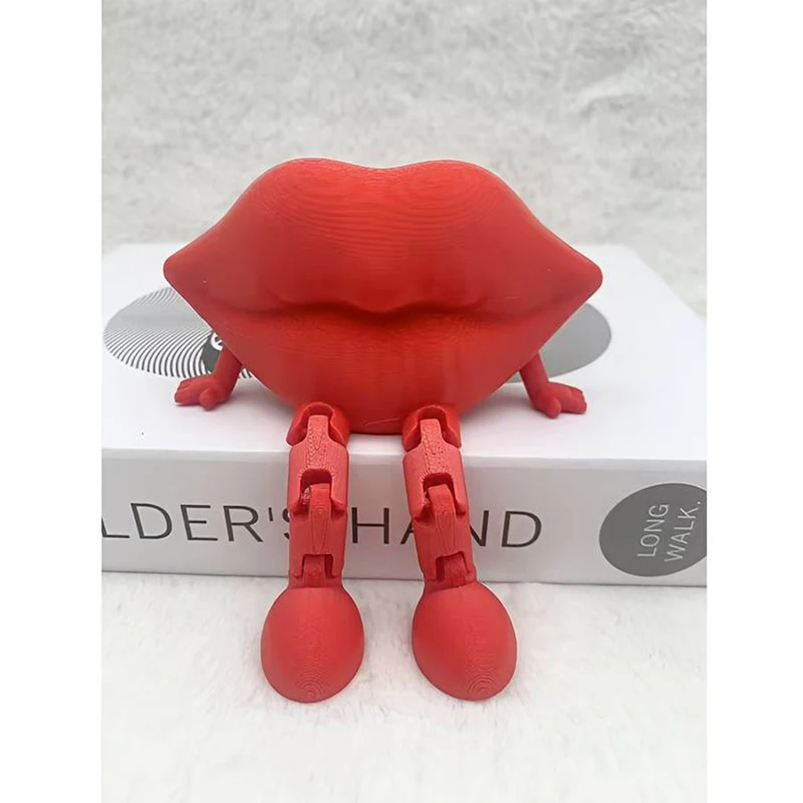 Creative 3D Red Lips Home and Car Decorations Valentine's Day Gifts Wedding Scene Decorations Birthday Housewarming Gifts