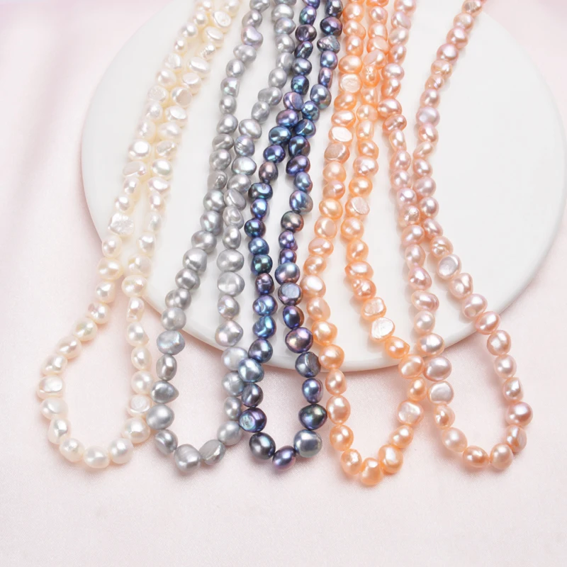 ASHIQI Natural Baroque Pearl Jewelry Sets Necklace Bracelet for Women Wedding Jewelry