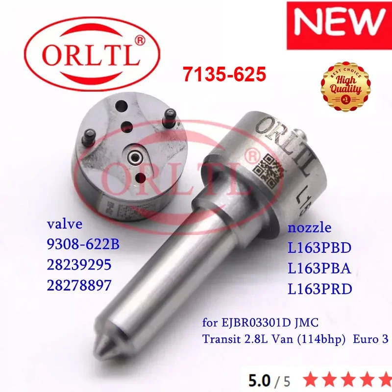 

FOR JMC EJBR03301D EURO 3 TRANSIT 2.8L VAN (114BHP) NOZZLE L163PBD L163PRD INJECTOR VALVE 9308-622B REPAIR KITS (7135-625)