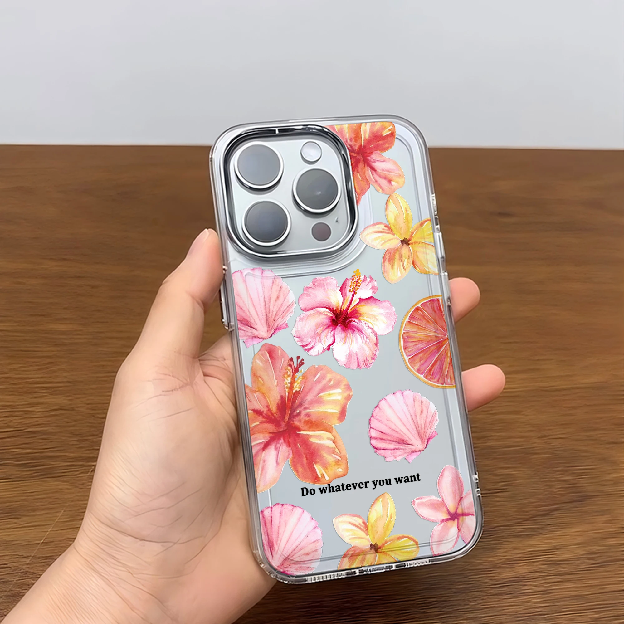 Luxury Colorful Lily Flower Transparent Phone Case - Soft Silicone TPU Back Cover