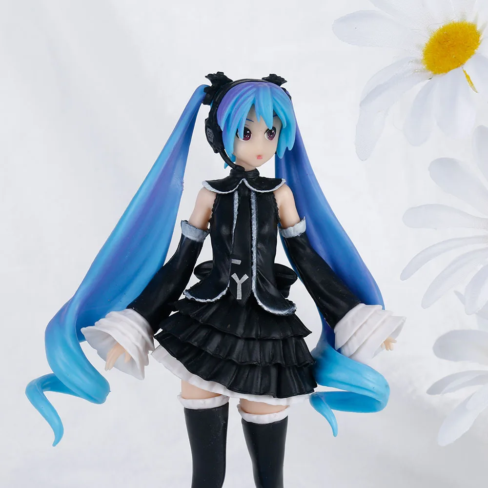 17CM Anime Virtual Singer Hatsune Miku Gothic Dress Black