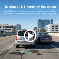 Caméra embarquée avant et arrière 4K KAWA D7, enregistreur vidéo 4K WiFi6, mini caméra arrière DVR pour voiture, commande vocale/application, dashcam 5