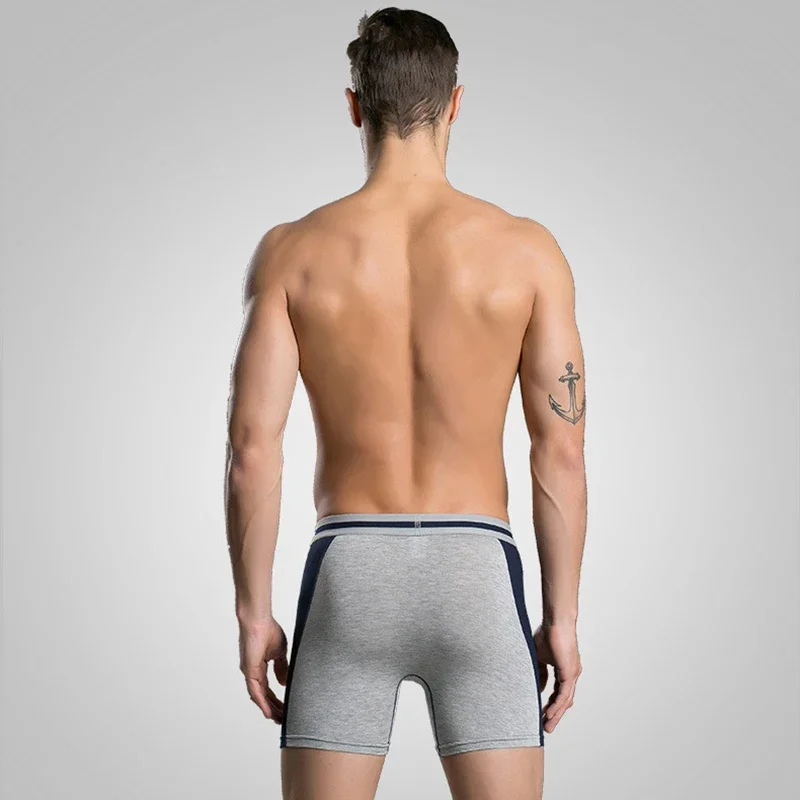 4Pcs Men's Boxer Underwear Modal Soft Breathable and Comfortable Color Matching Boxer Underwear Quick-drying Fitness Underwear
