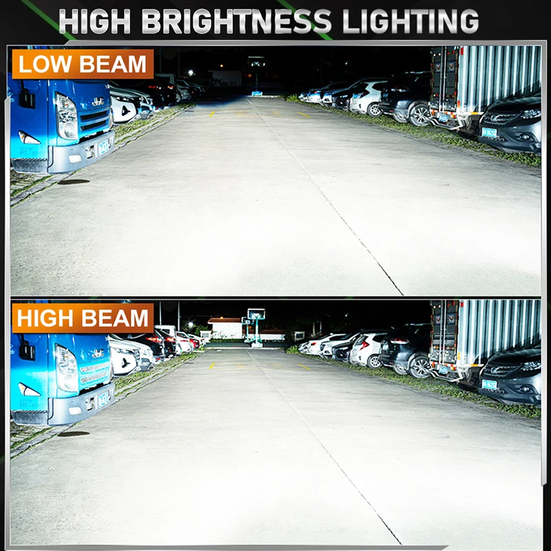 Car LED Headlights H4 H19 300W 12V Mini High-power CSP Chip IP68 Waterproof Headlight Plug and Play 6000K 30000LM 2PCS 1PC