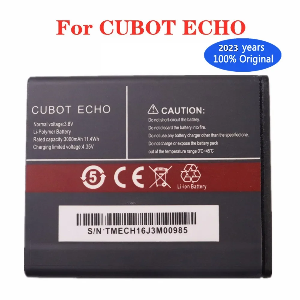 

2023 New 3000mAh High Quality Original Battery For CUBOT ECHO Smart Cell Mobile Phone Backup Batteria Batteries Bateria In Stock