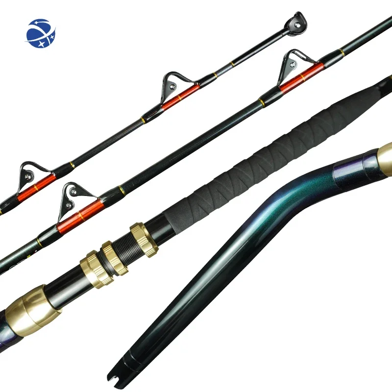 

yyhc Top Quality 50-100lbs Deep Sea Big Game Tuna Shark Fishing Trolling Rod For Boat Fishing