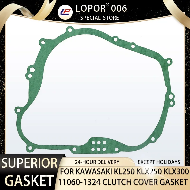 

Motorcycle Engine Crankcase Clutch Cover Seal Gasket For Kawasaki KLX300R 97-07 KL250 00-04 09-10 KLX250 94-96 06-14 11060-1324