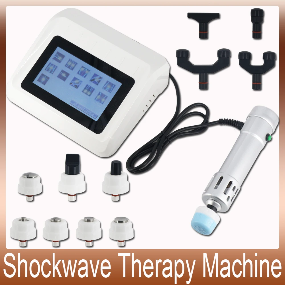 

250MJ Shockwave Therapy Machine Body Massager For ED Treatment 2 In 1 Chiropractic Gun Intensity Adjustment Muscle Pain Relief