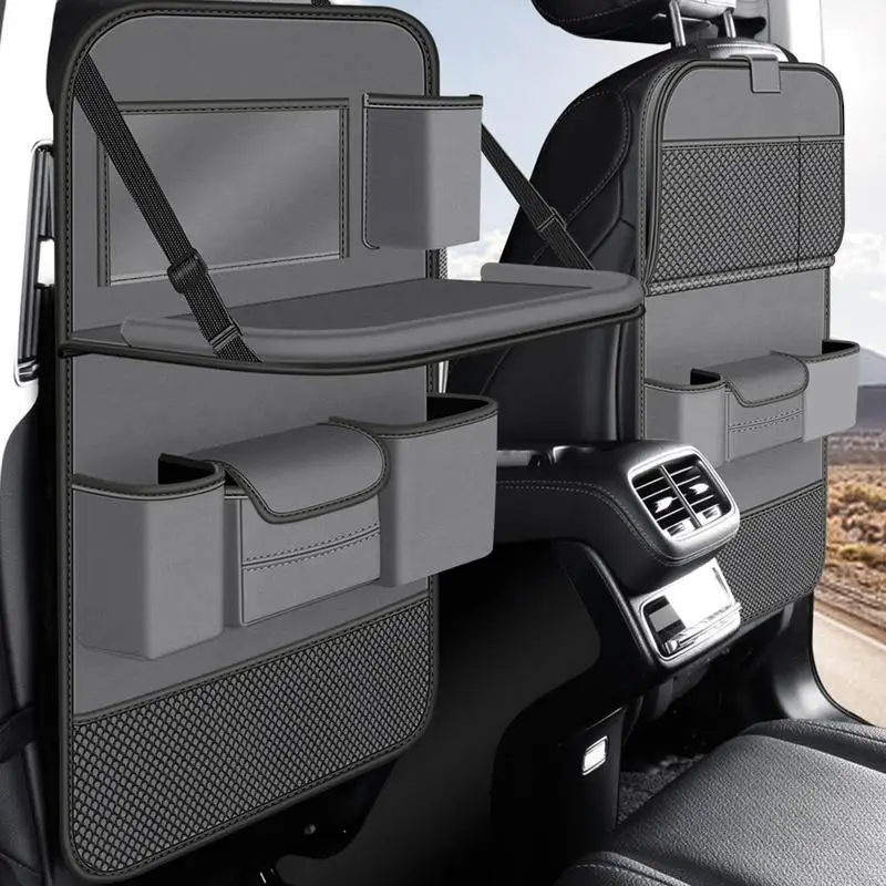

Car Interior Backseat Organizer Storage Pockets with Foldable Table Tray auto Back Seat Organizer for Car Commercial Vehicles