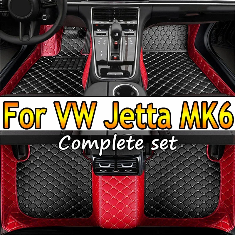 

Car Floor Mats For VW Jetta MK6 2011-2016 Auto DropShipping Center Interior Accessories 100% Fit Leather Carpets Rugs Foot Pads