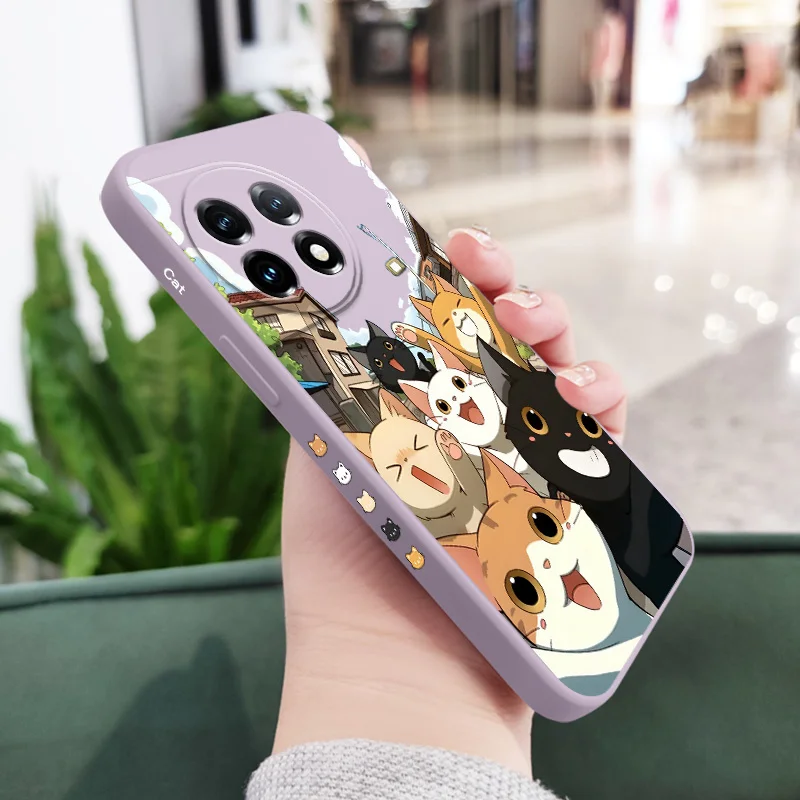 Happy Cat Liquid Silicone Phone Case
