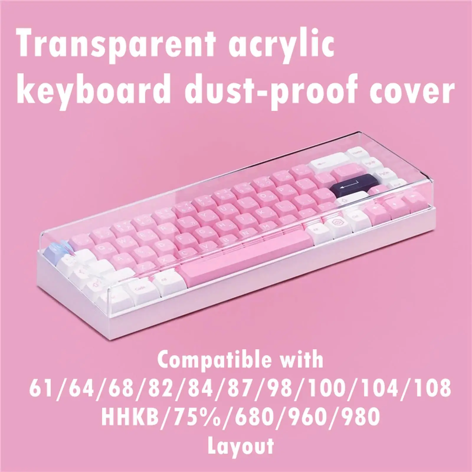 AcrylicMechanicalKeyboardDustCoverPremiumProtectiveWaterproof