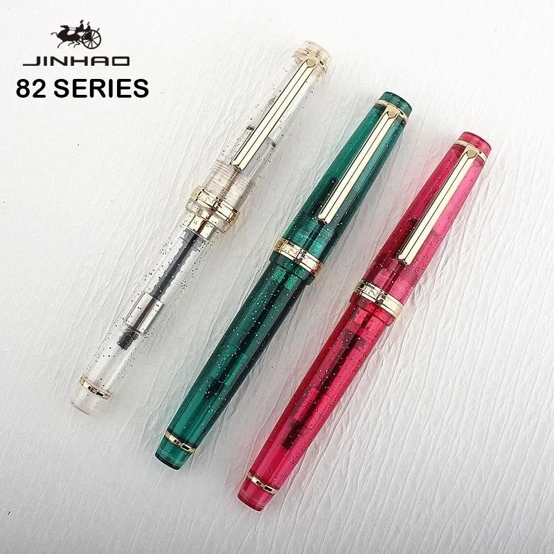 JINHAO 82 Luxury Fountain Pen All Colour 0.7/0.5/0.38mm Nib Business Office Student School Supplies Stationery Pens for Writing 5