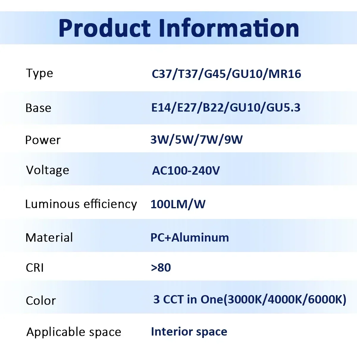 5pcs E27 B22 E14 LED 전구 스포트 라이트 GU10 벽 스위치 CCT 3000K 4000K 6000K GU5.3 기본 AC110V 220V 메모리 기능 색상
