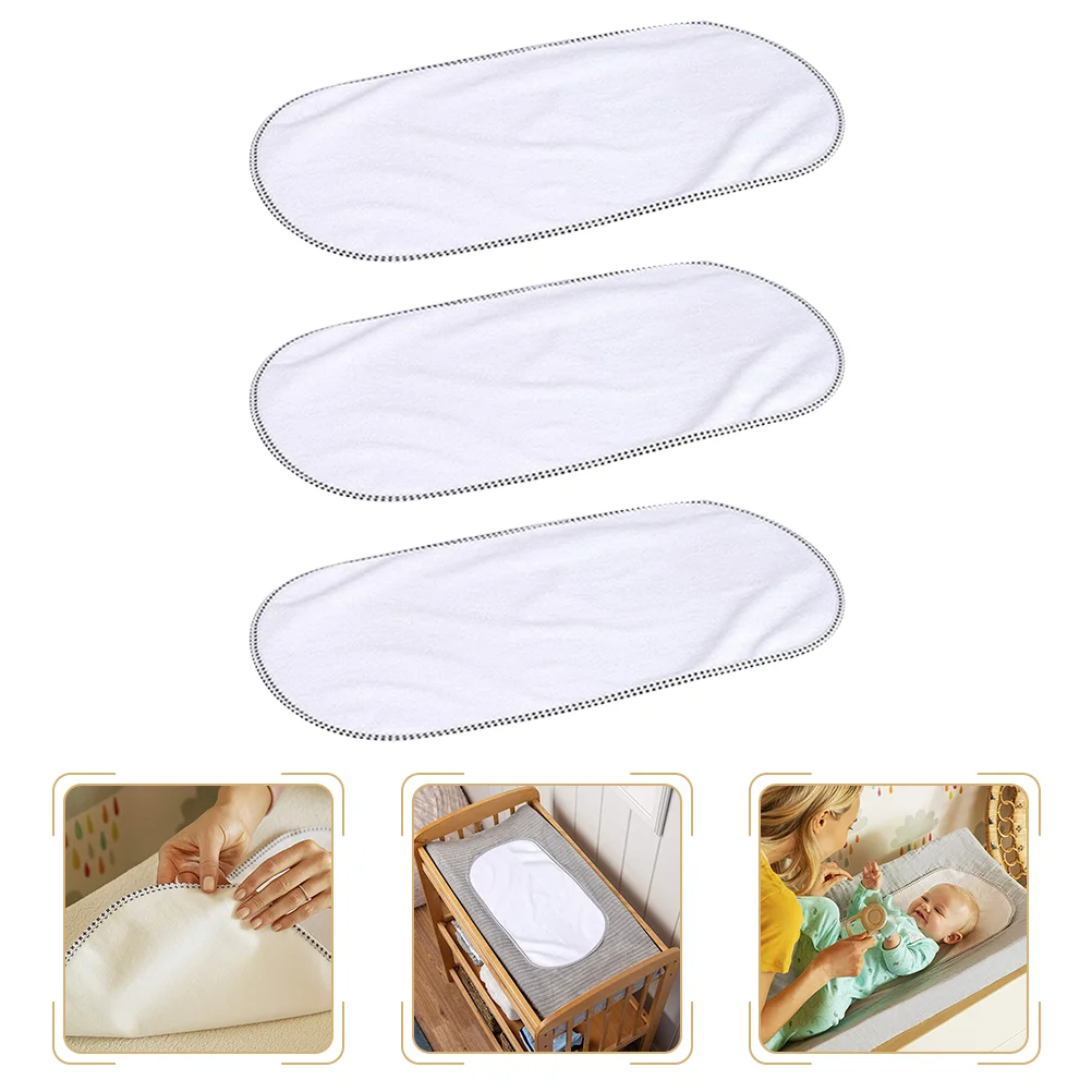 

3pcs Changing Pad Liners Washable Changing Cotton Changing Baby Pads Pads Table