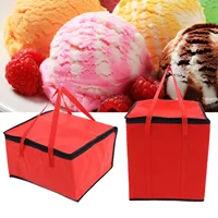 Insulated Bag Multi Size Non Woven Fabric Warmer Keeping Aluminum Foil Baking Portable Insulation Bag Pizza Delivery Bag 2