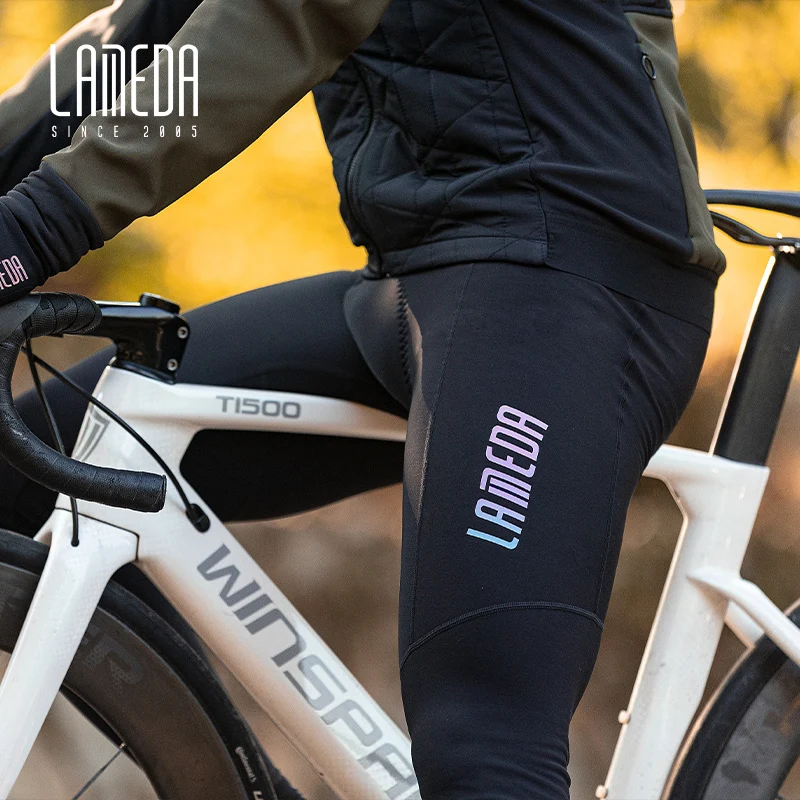 Lameda Pantaloni lunghi da ciclismo da uomo, al ginocchio