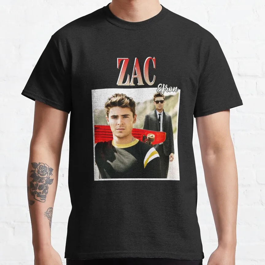 Мужская футболка Zac efron wo |